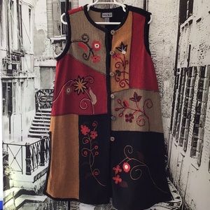 Long Colorful Cardigan